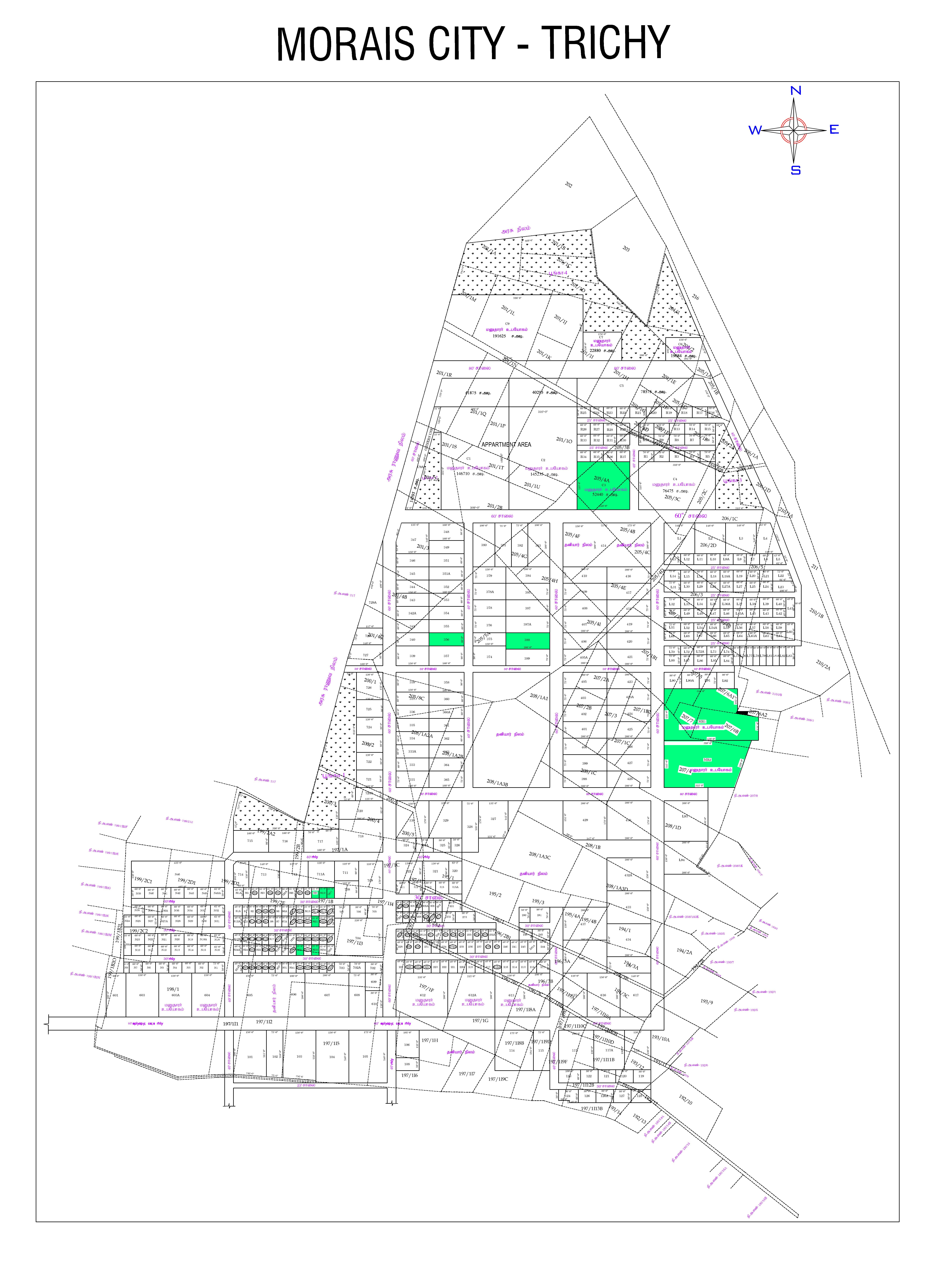 Real Estate Plot Map